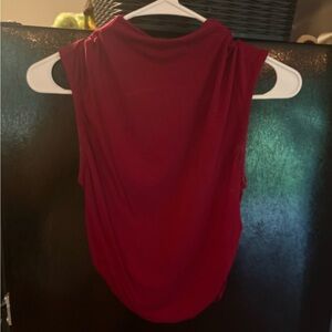 Sleeveless Red Top